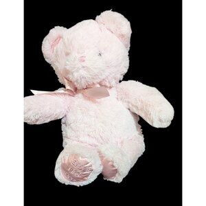 Bearington Baby Collection 11" Pink Plush Bear Baby's First Sewn Eyes Soft Lovey